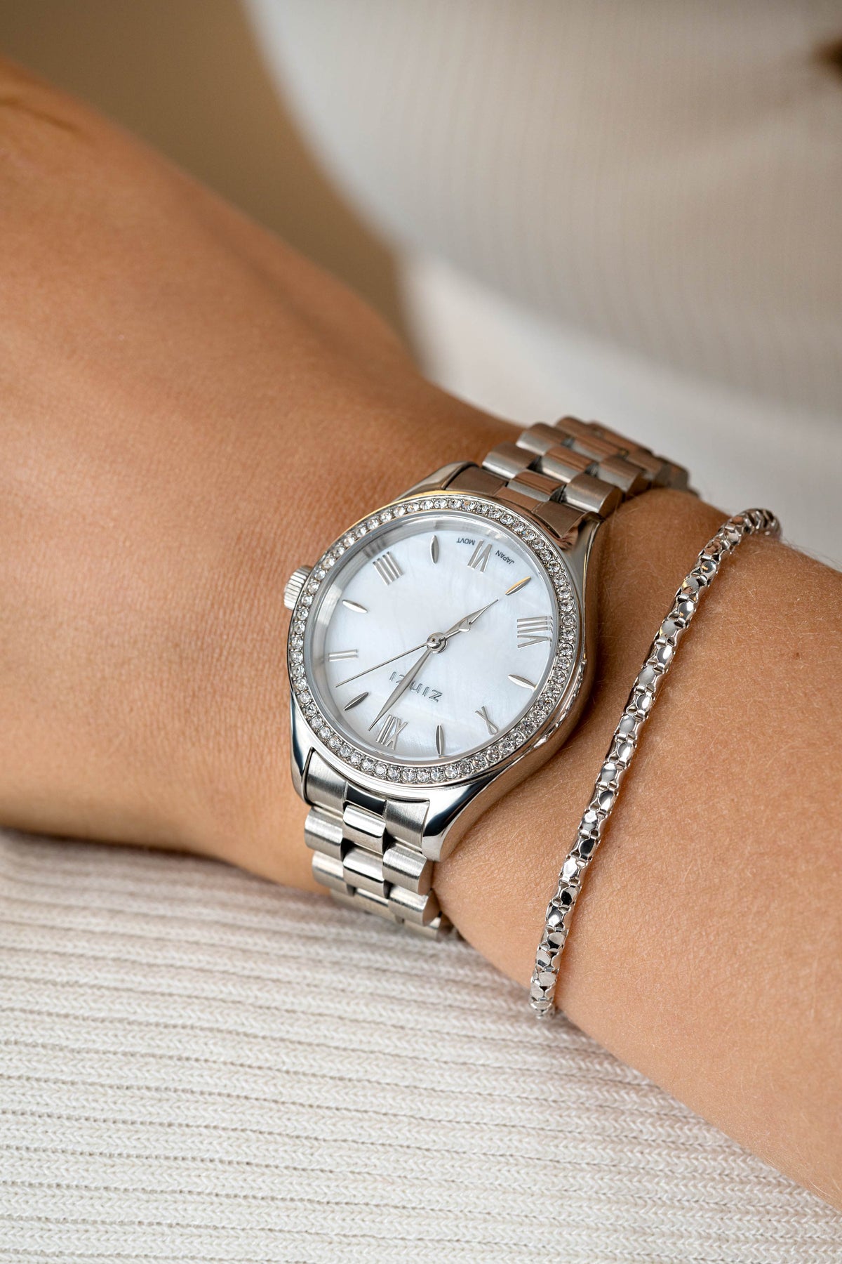 Orologio Zinzi color argento in acciaio ZIW2417