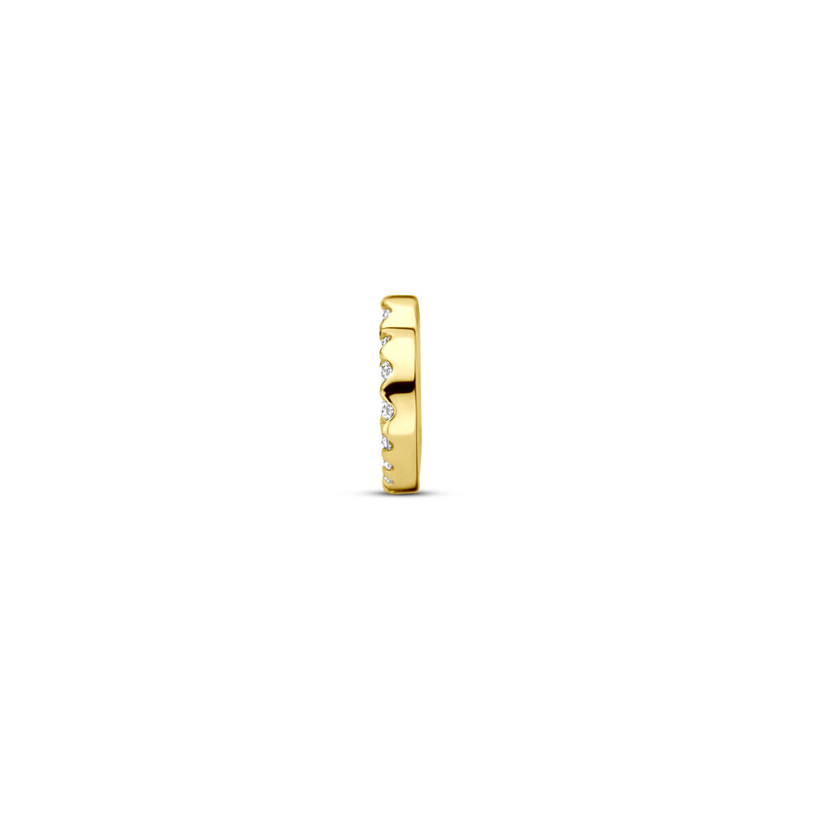 ciondolo cuoricino diamante 0.05ct h si 6,5 mm 14K oro giallo