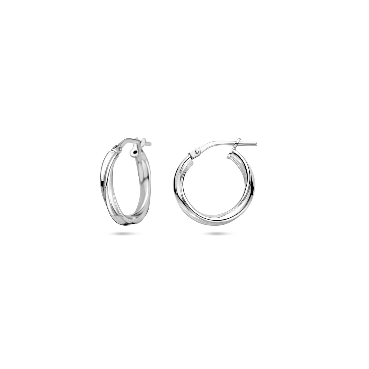 orecchini a cerchio attorcigliati 2,0 mm