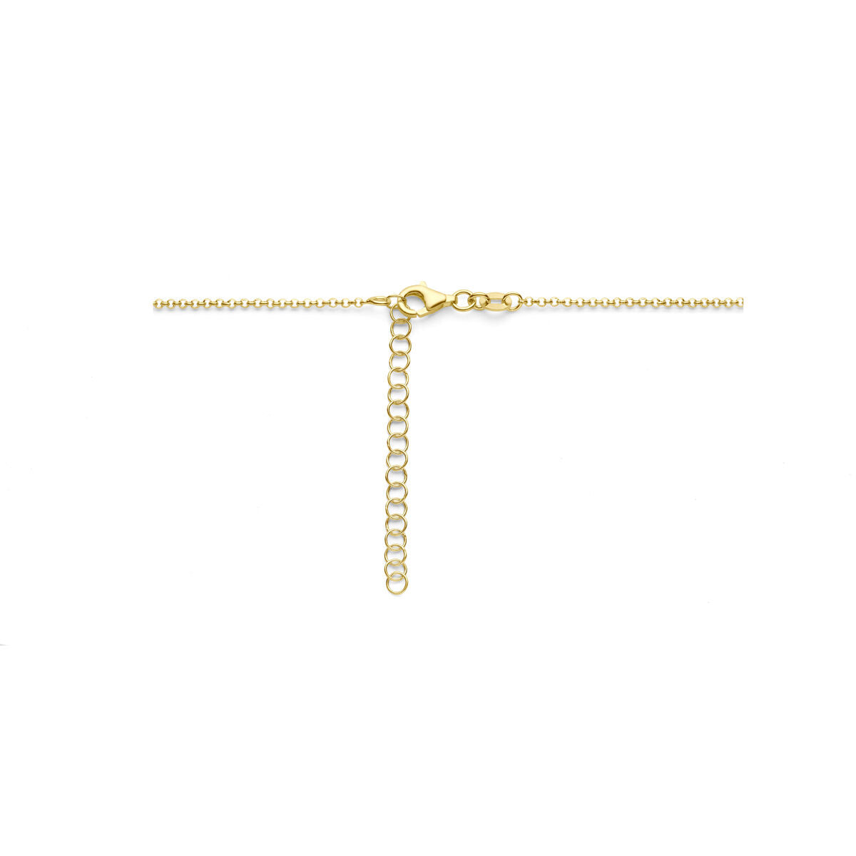 collana cuore 1,5 mm 40 + 5 cm 3 micron argento dorato (giallo)