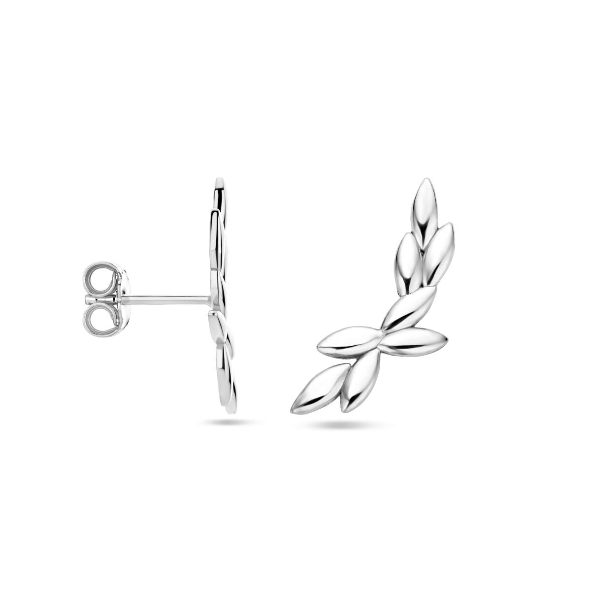 Van der Kooij Collezione - orecchini a bottone 20 mm argento rodiato