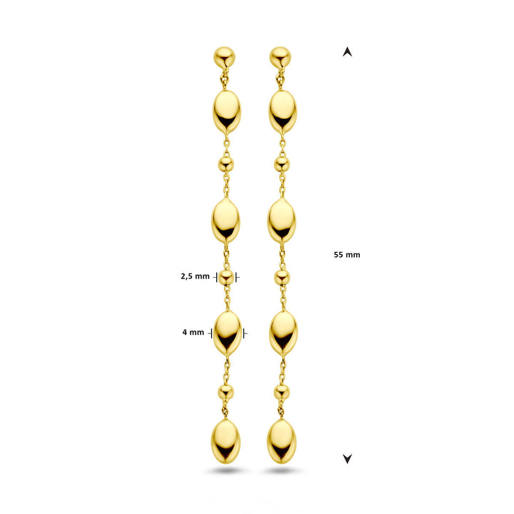 oorhangers 14K geelgoud