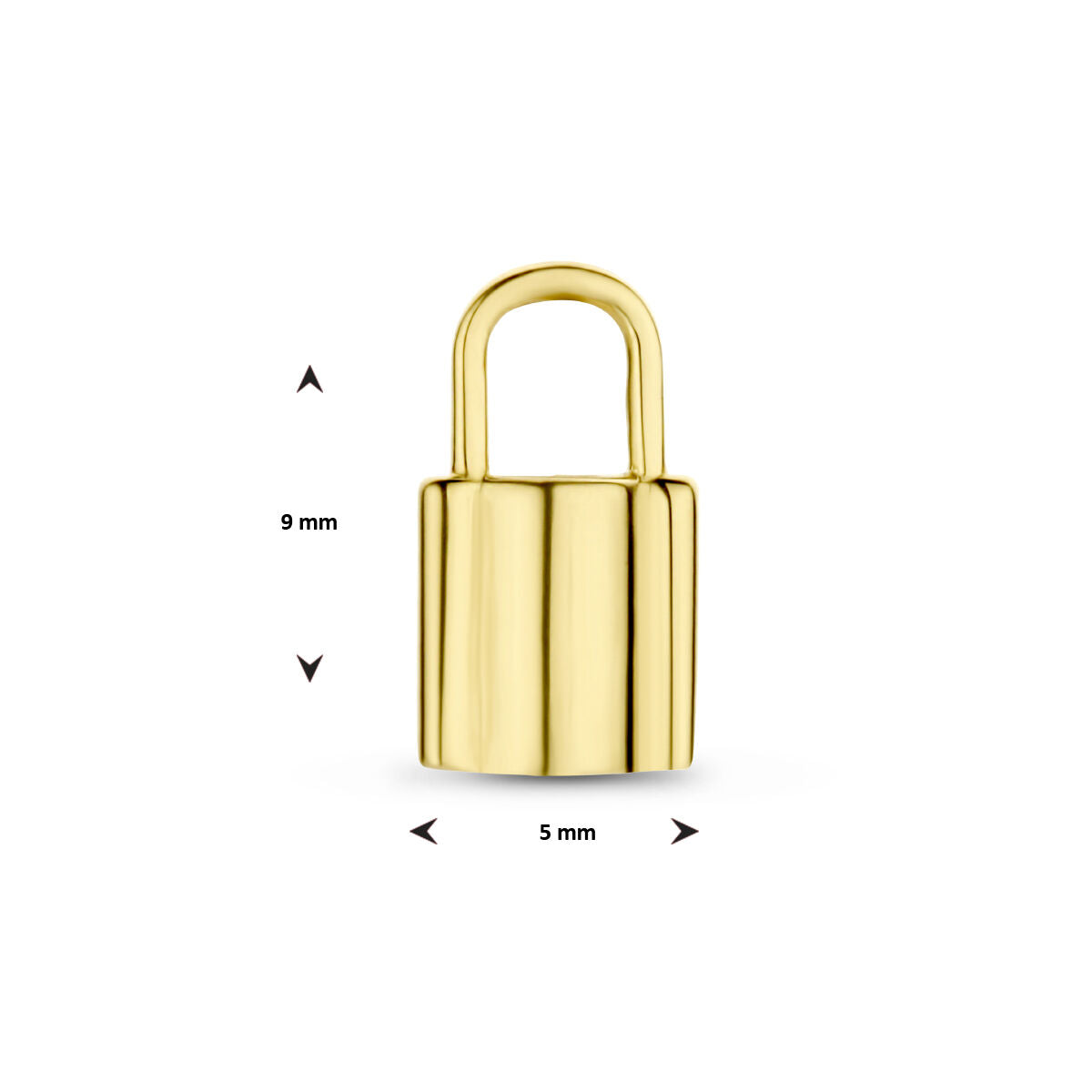 ciondolo lucchetto oro giallo 14K
