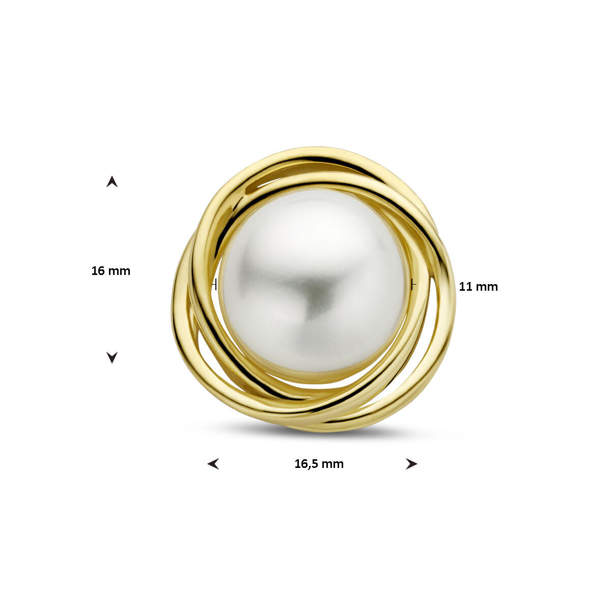 ciondolo perla 14K oro giallo