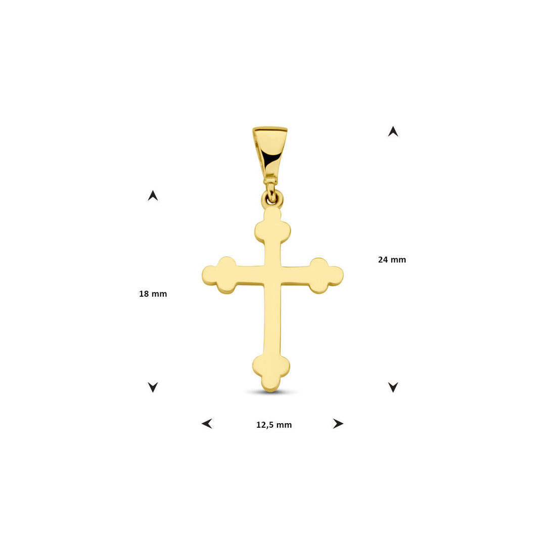 hanger kruis 14K geelgoud