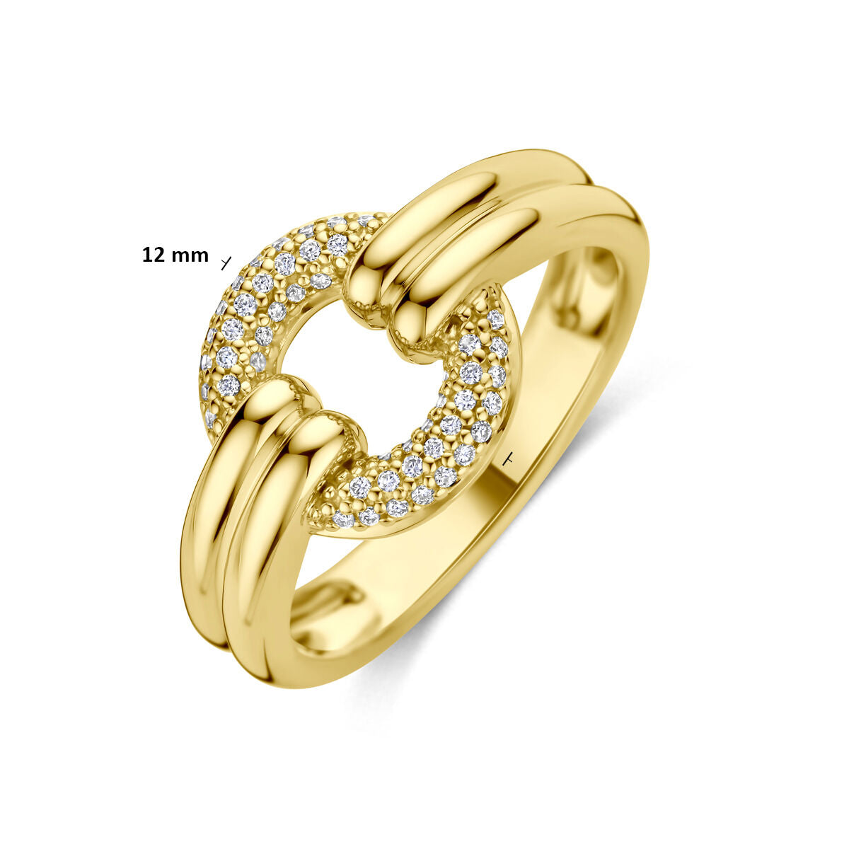 Anello da donna in oro con diamante – oro giallo 14k