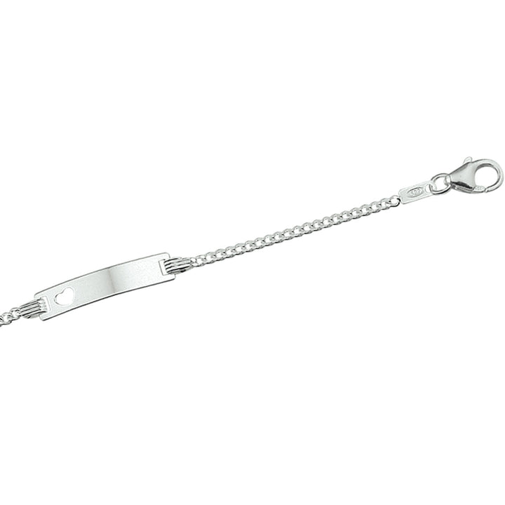 Bracciale da incidere gourmette con placca 4,2 mm 9 - 11 cm