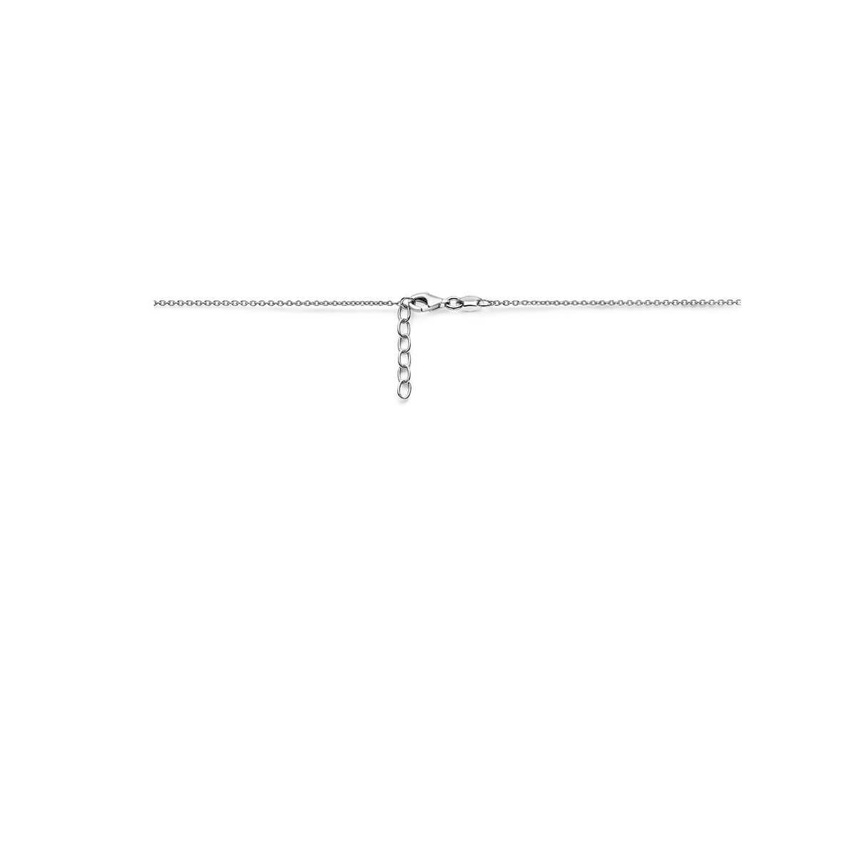 collana cuoricini 36 + 2 cm argento rodiato