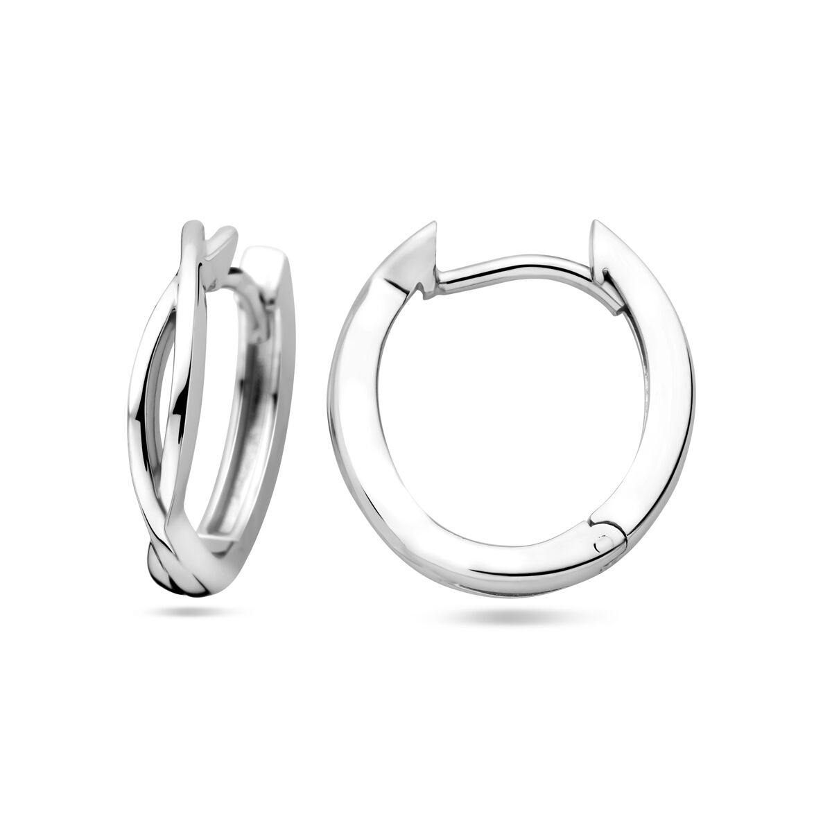 orecchini a clip argento rodiato