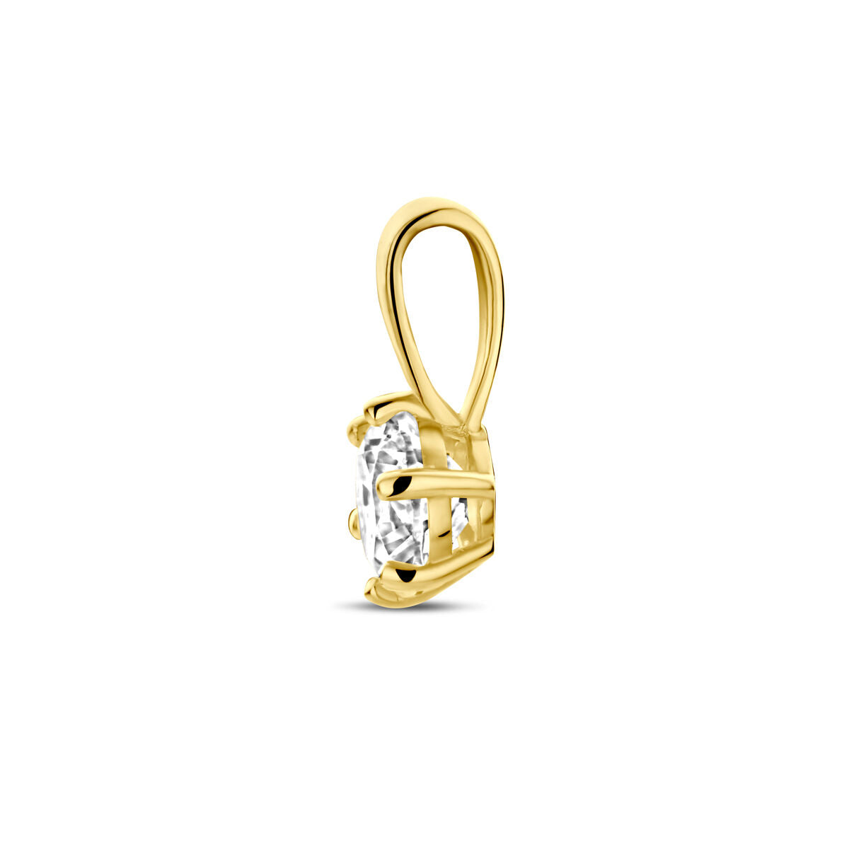 ciondolo zircone oro giallo 14K