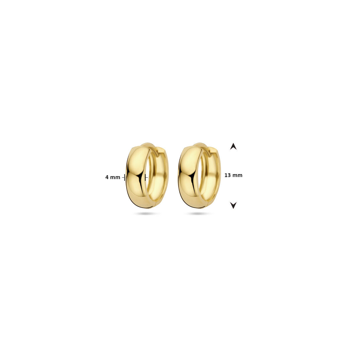Creoline a scatto 13 mm 9 carati