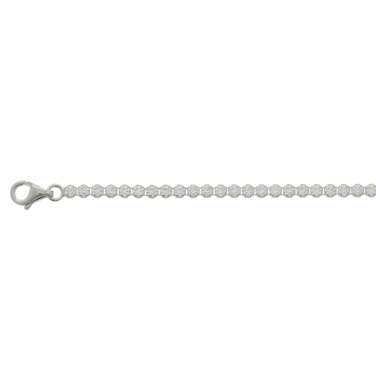 Bracciale tennis zircone 2,5 mm 18 cm