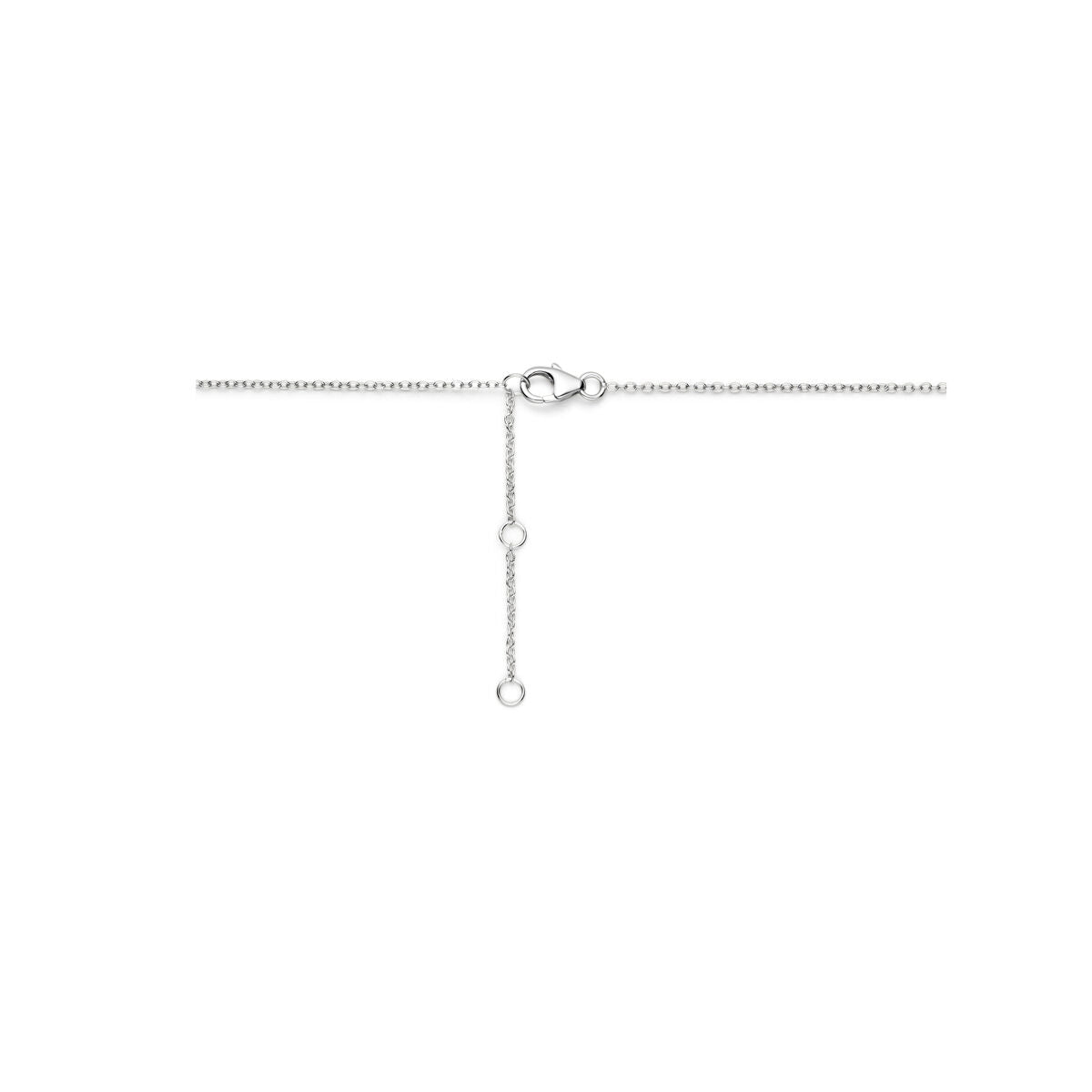 collana love 41 - 43 - 45 cm argento rodiato