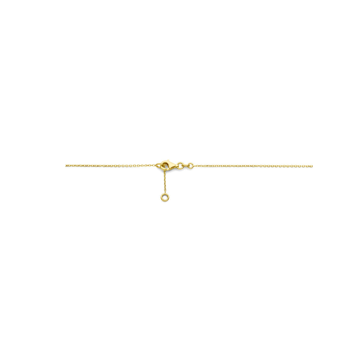 Collana da donna in oro con opale rosa e rubino 14K