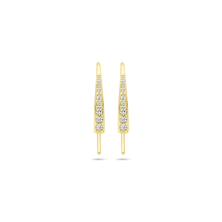 oorhaak 21 mm 14K geelgoud