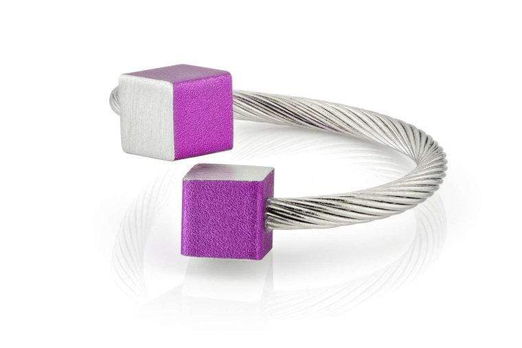 Anello Cubetti Viola R4P