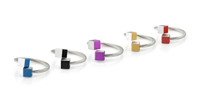 Anello Cubetti Rosso R4R