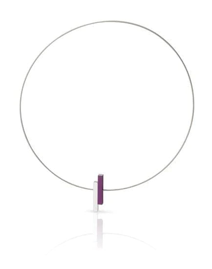 Collana Semplici barrette Viola C116P