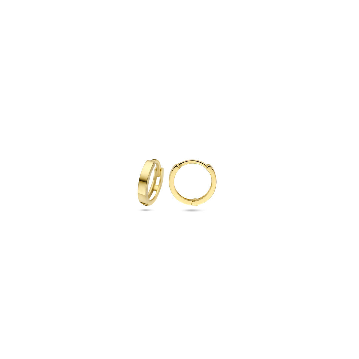 orecchini a cerchio con clip oro giallo 14K