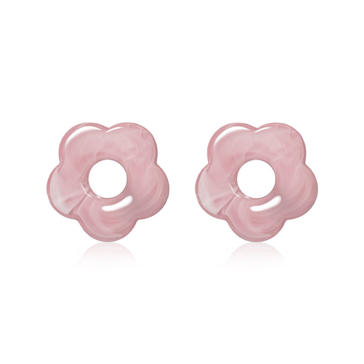 Zinzi oorbedels bloem roze ZICH2720R