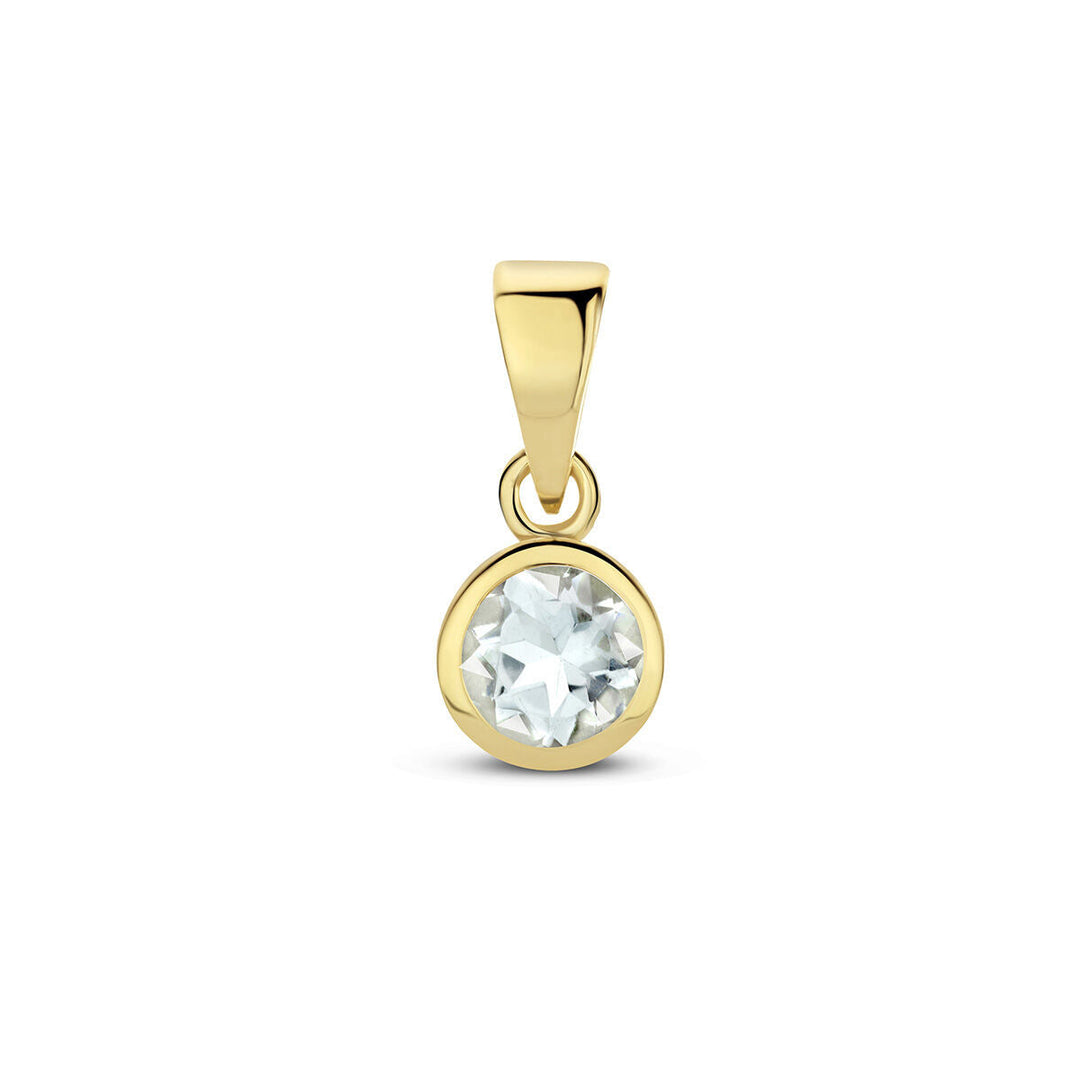 hanger met geboortesteen 14K geelgoud