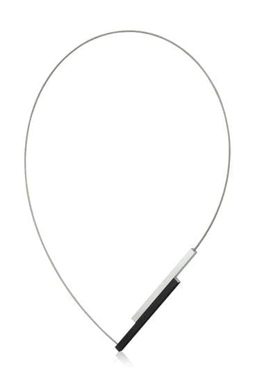Collana Strisce lunghe opaco|nero C149Z