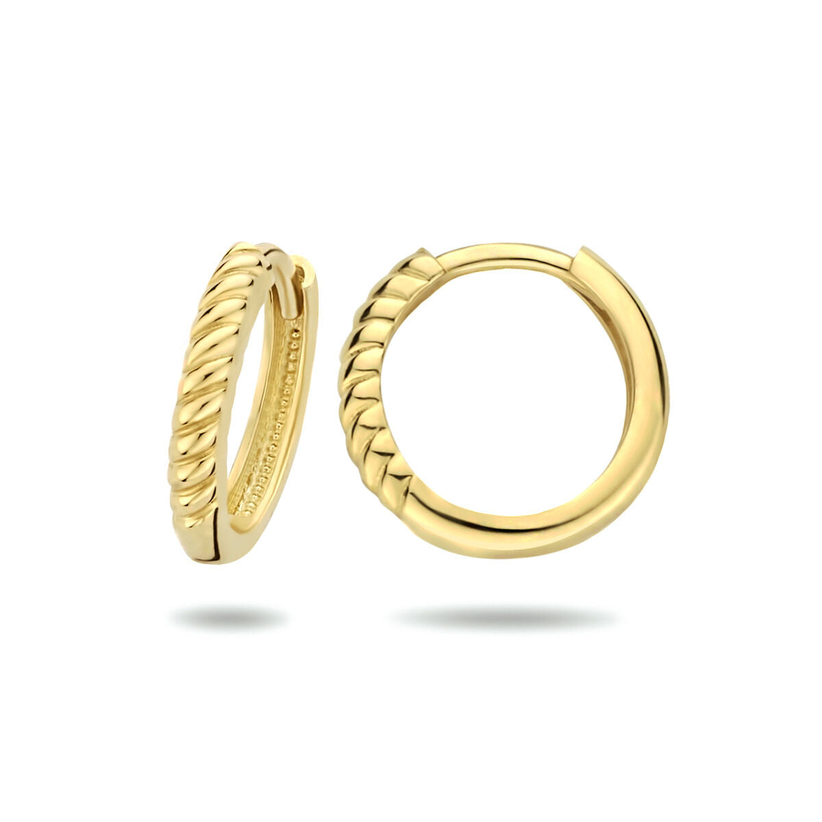 orecchini a cerchio oro giallo 14K