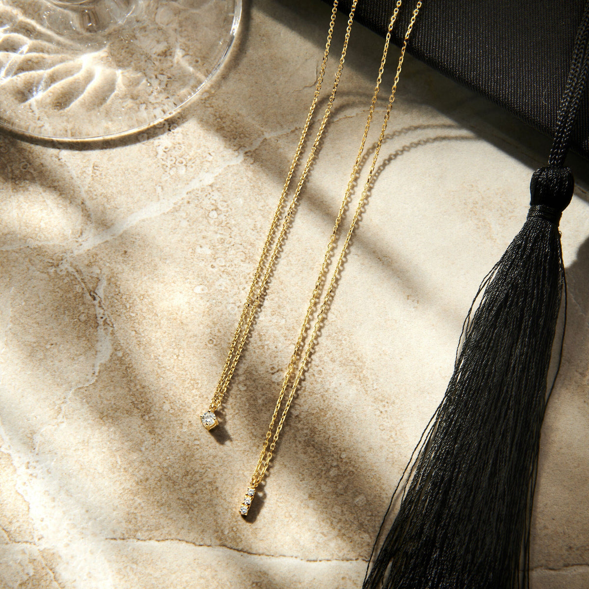 collier diamante 0.10ct h si 41 - 43 - 45 cm 14K oro giallo