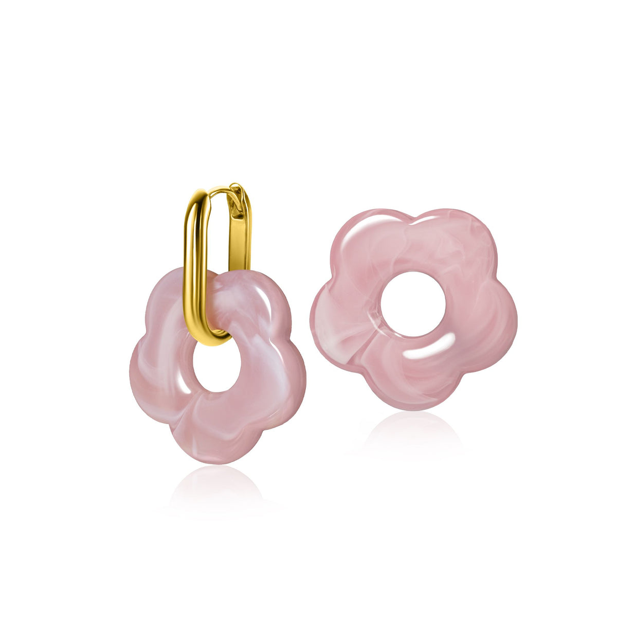 Zinzi ciondoli per orecchini fiore rosa ZICH2720R