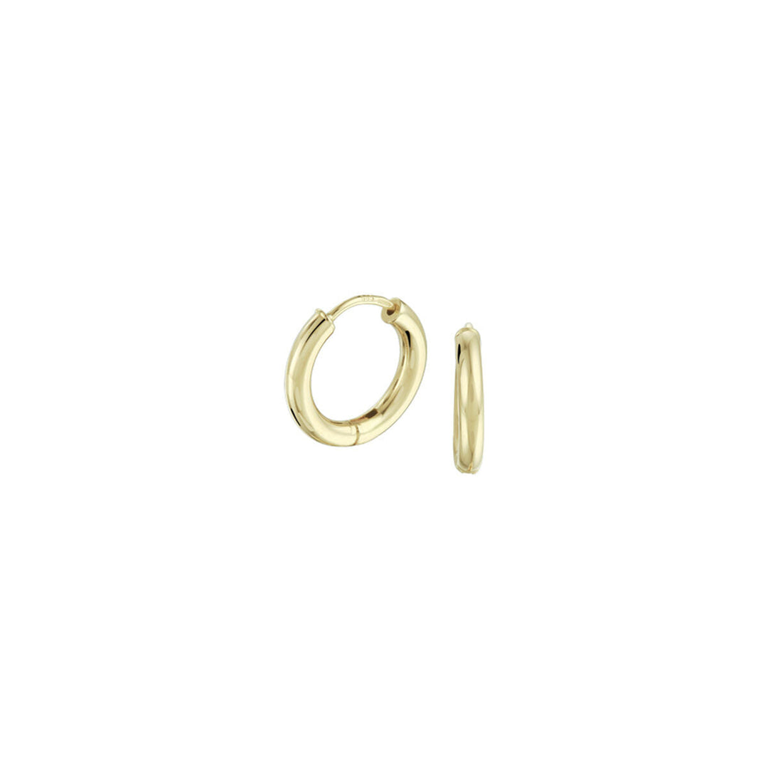 Orecchini alla creola rotondi da 2,5 mm in oro giallo.