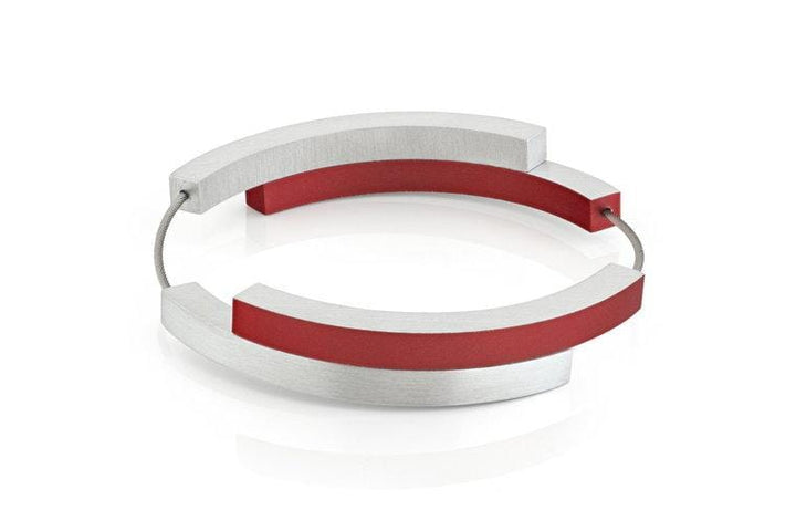 Bracciale Quattro archi Rosso A32R