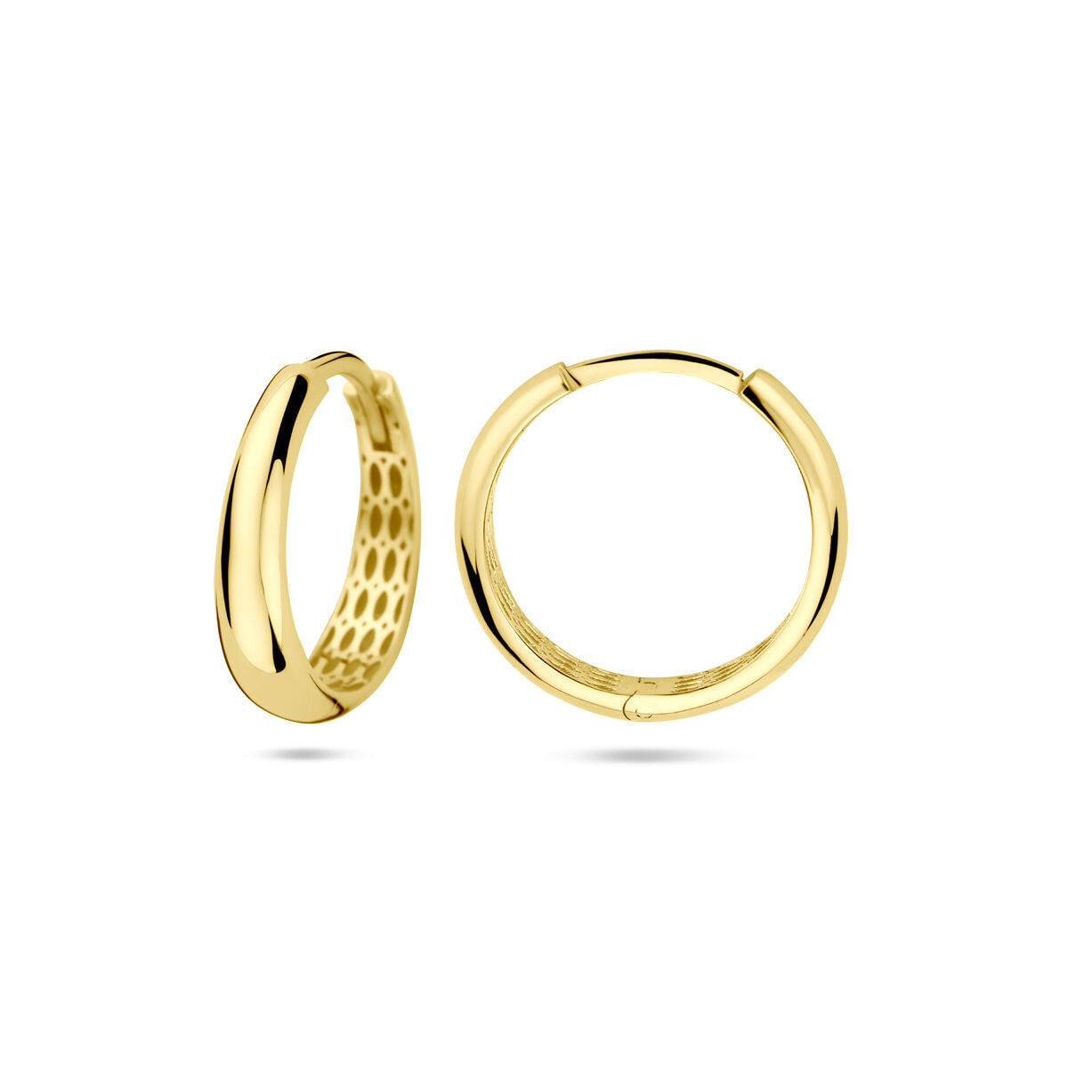 orecchini a cerniera 18 mm 14K oro giallo