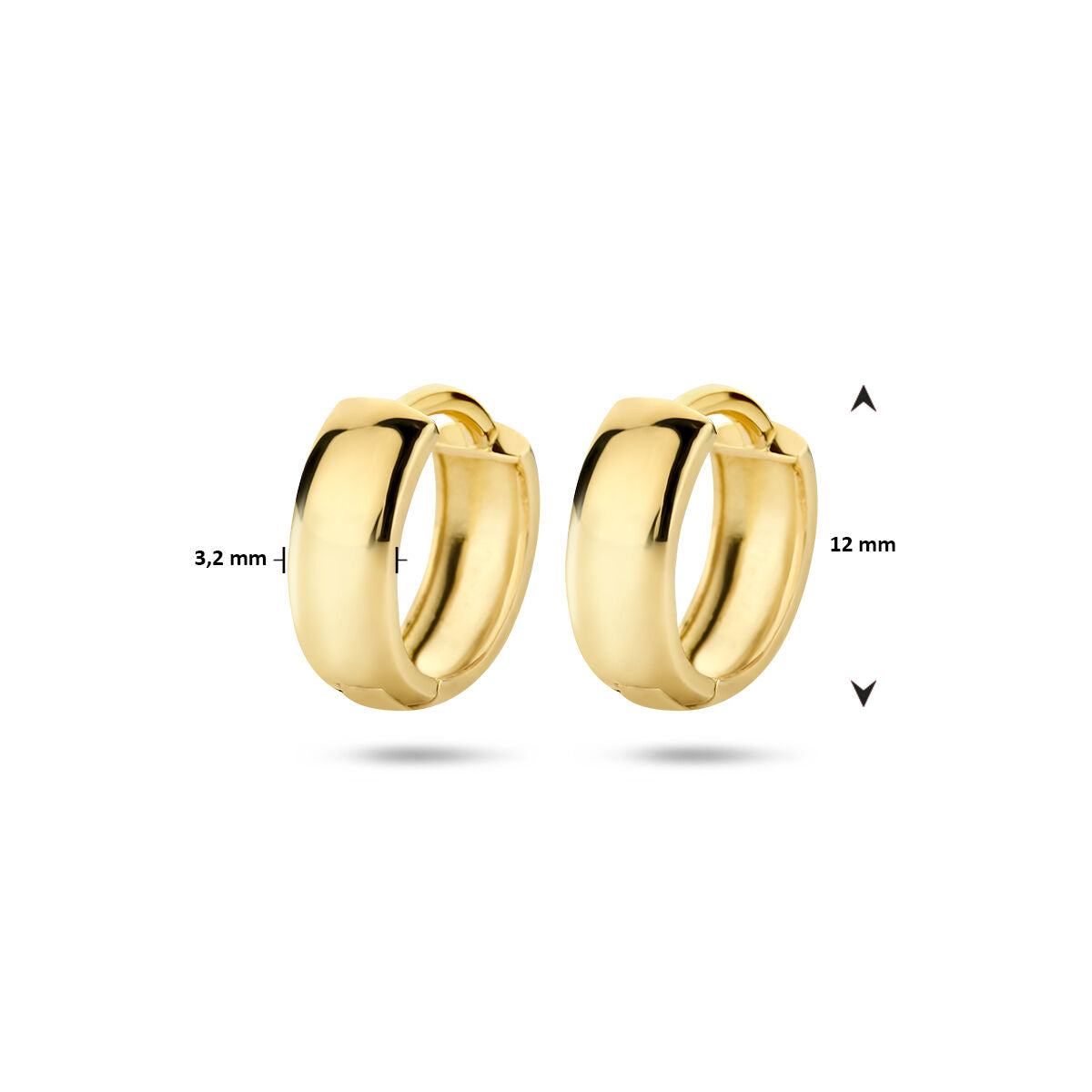 orecchini a farfalla oro giallo 14K