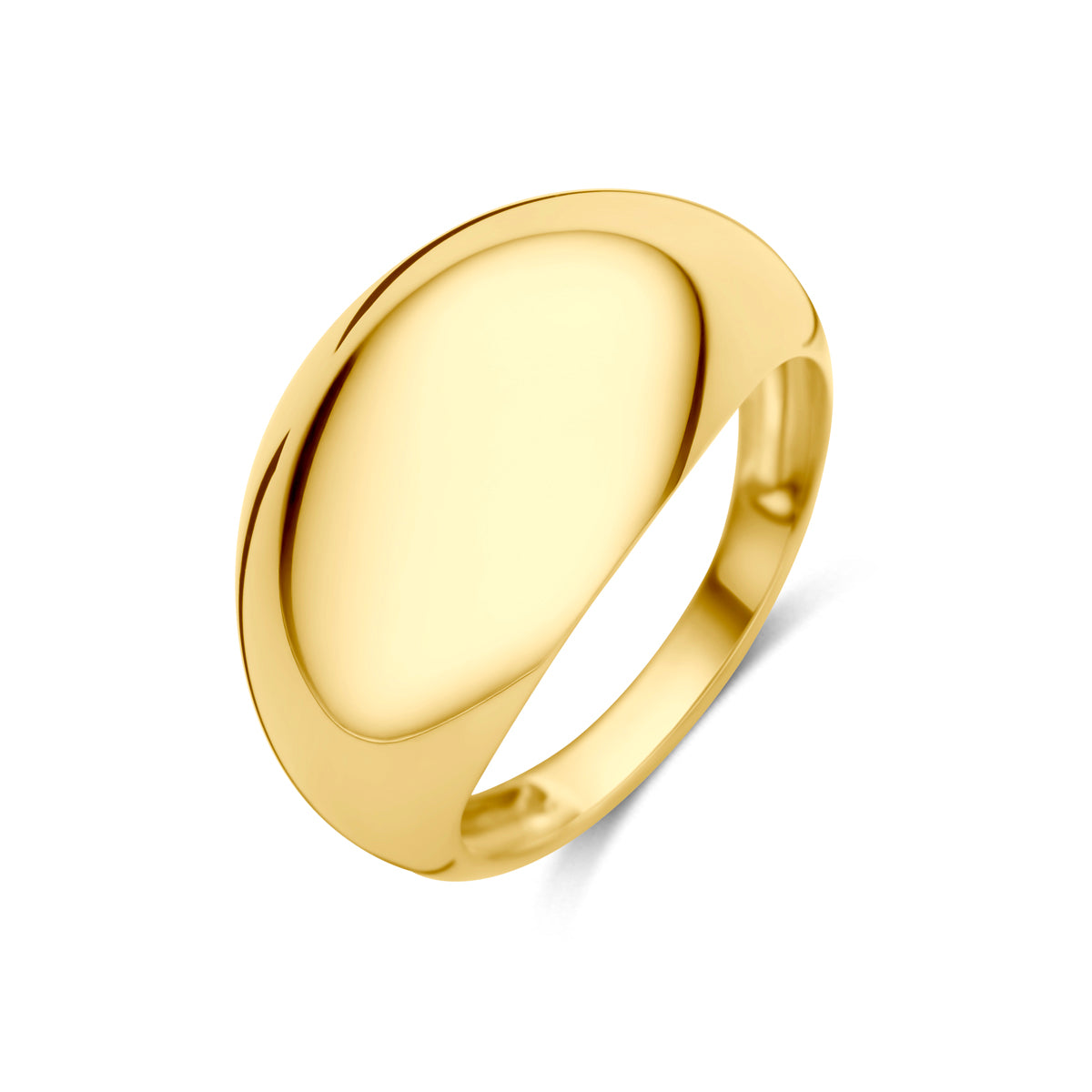 Anello in oro giallo 9k con design a forma di palloncino.