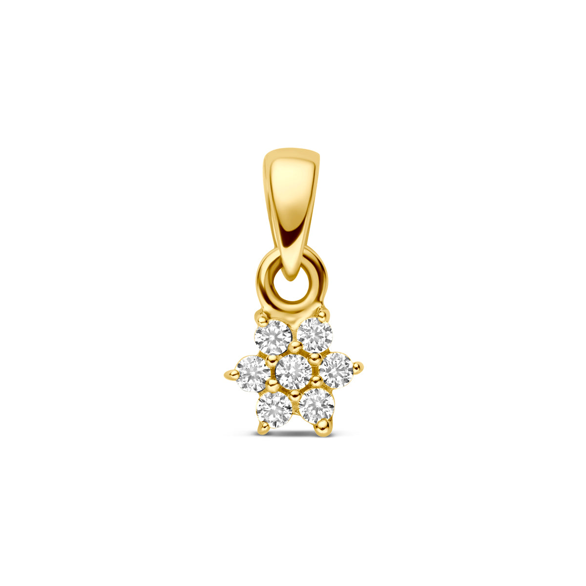 9k hanger zirkonia 9K geel