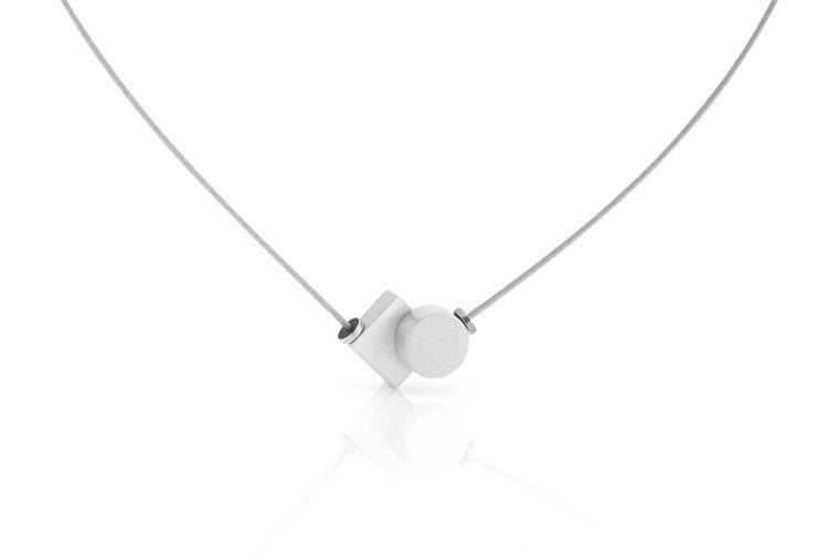Collana Cerchietto e Quadratino C204
