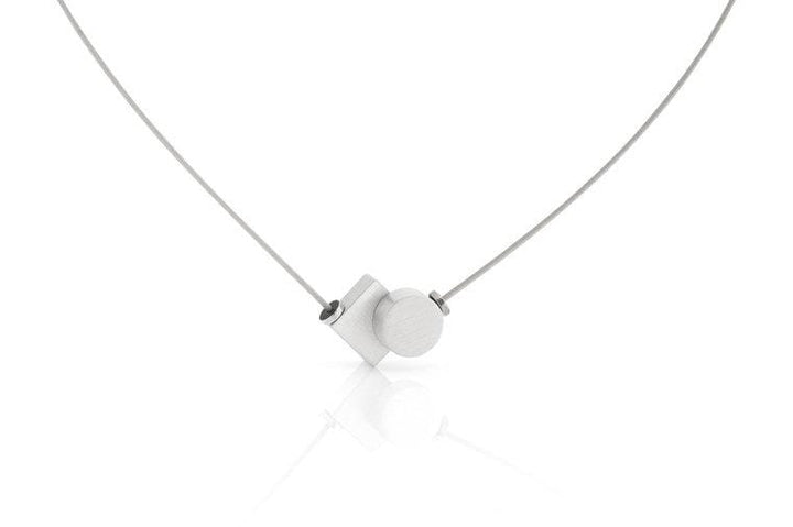Collana Cerchietto e Quadratino C204