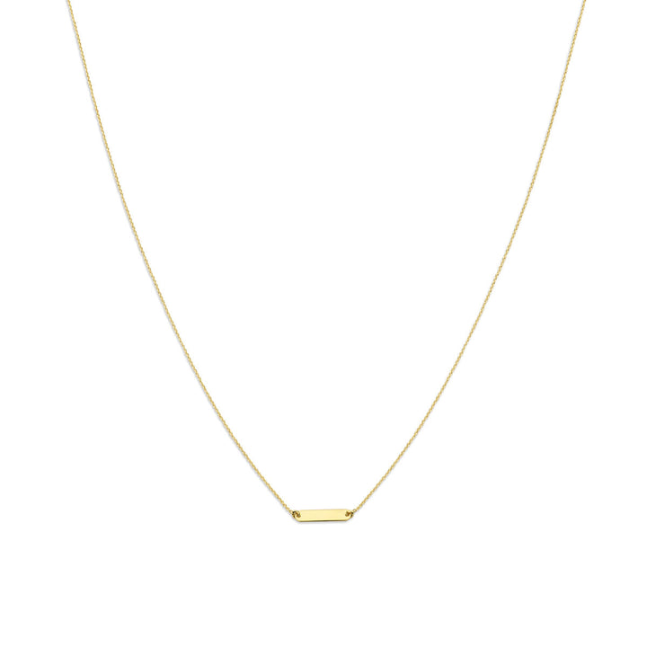 graveercollier plaat 1,6 mm 41 + 4 cm 14K geelgoud