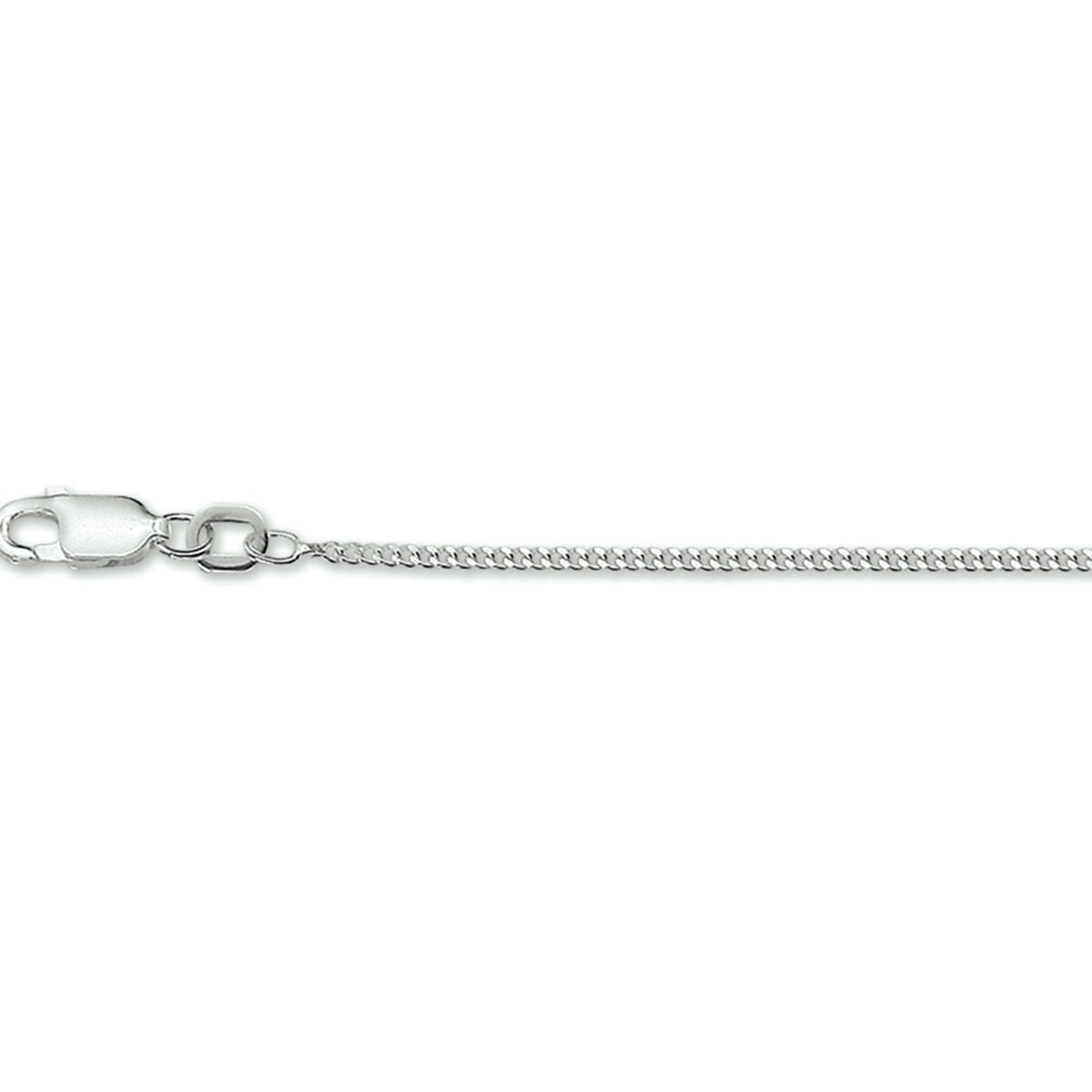 collana maglia rolò 1,4 mm 38 cm in argento rodiato