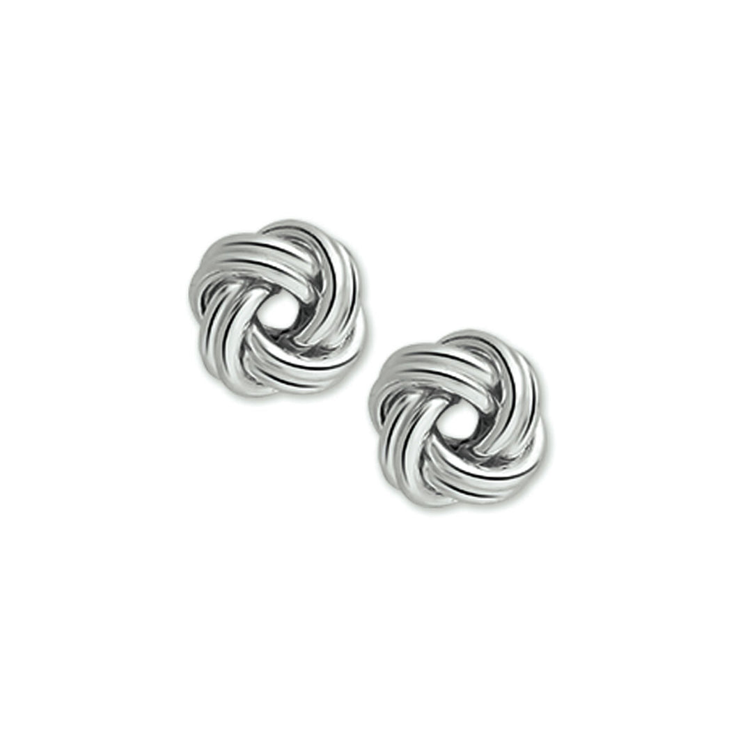 oorknoppen knoop zilver gerhodineerd