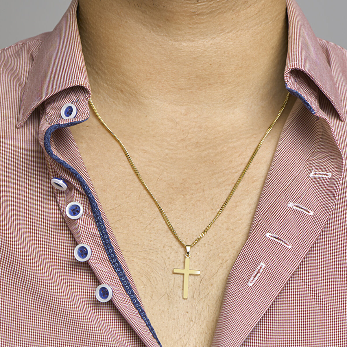 ciondolo croce 14K oro giallo