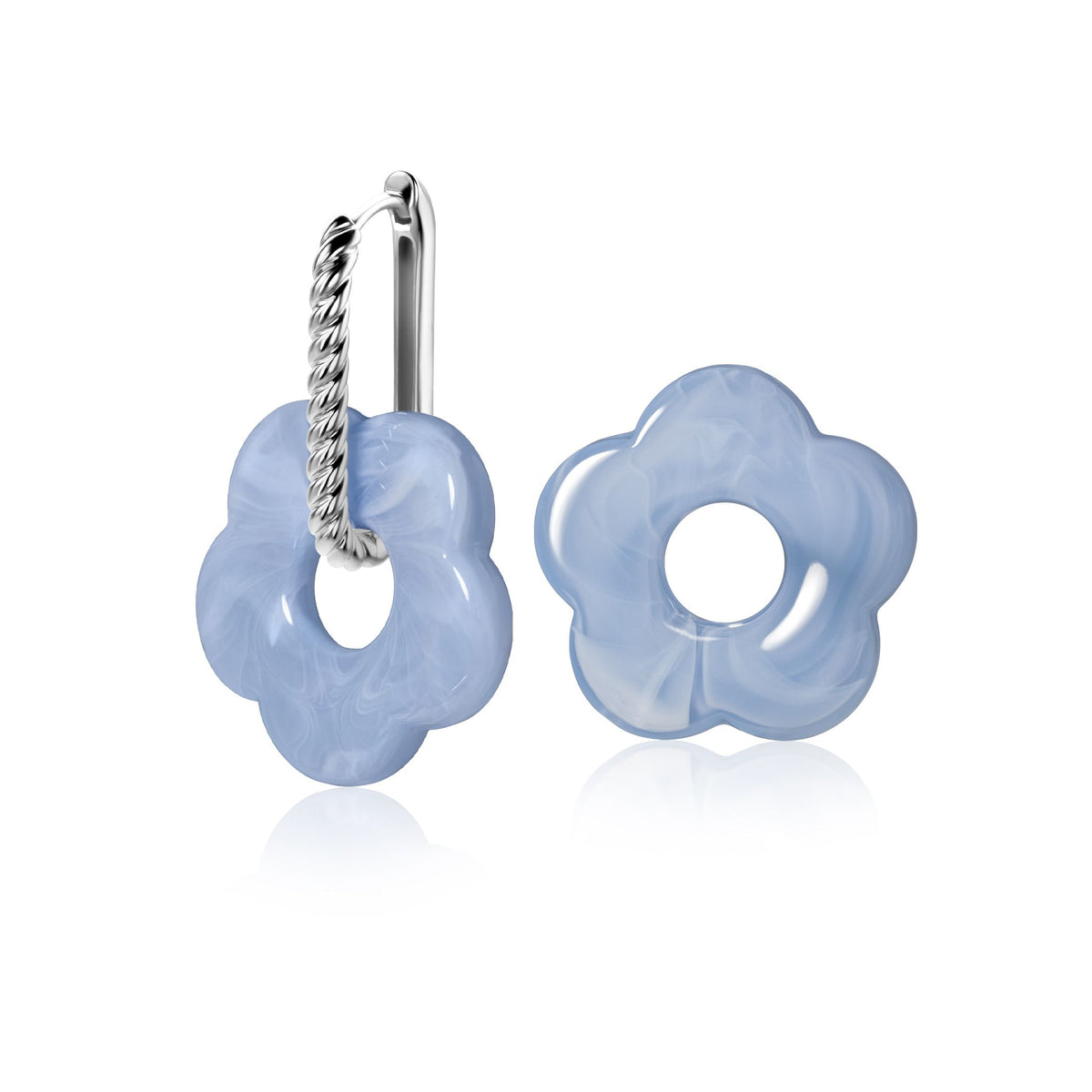 Zinzi ciondoli per orecchini fiore azzurro ZICH2720B