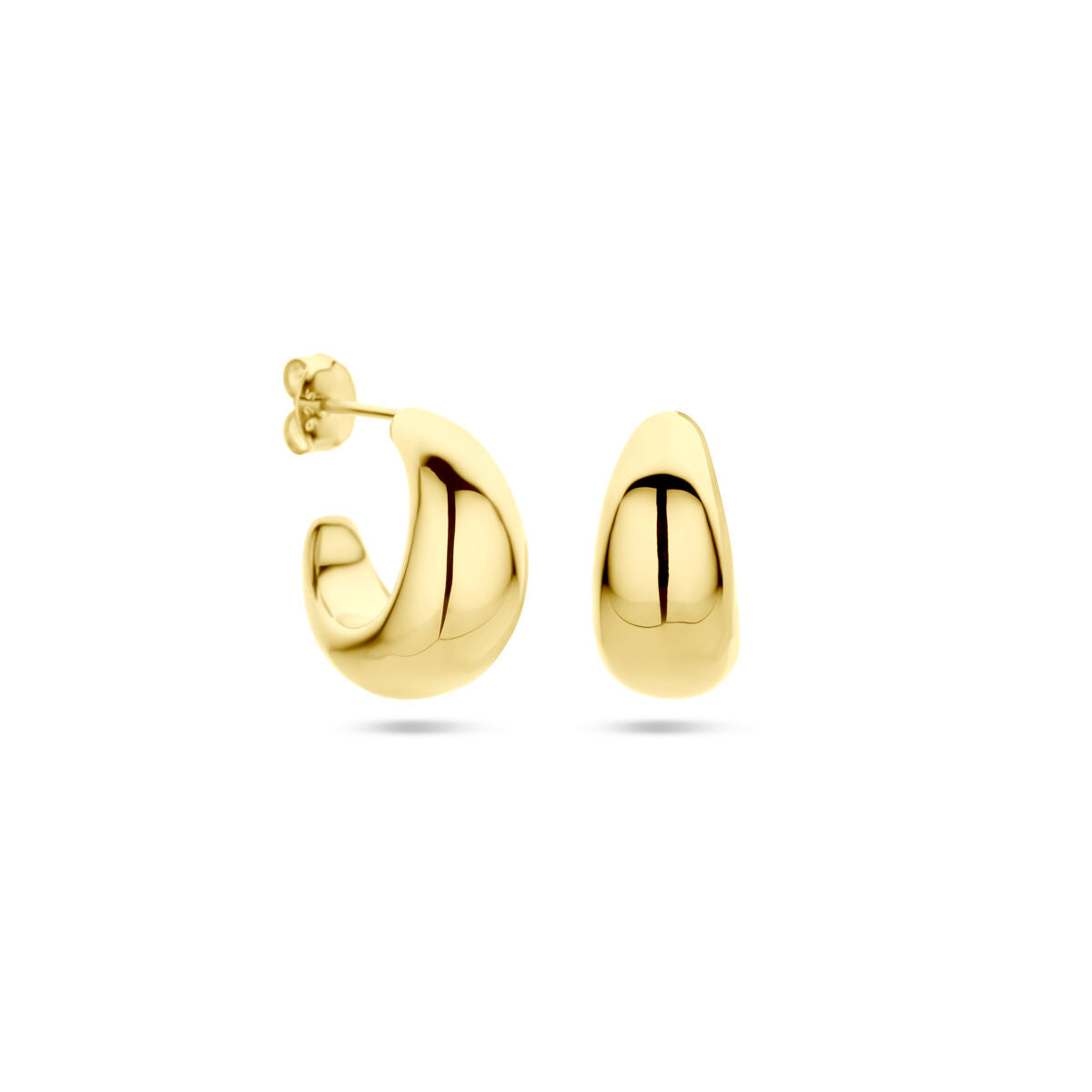 orecchini a perno 17,5 mm argento placcato 1 micron oro (giallo)
