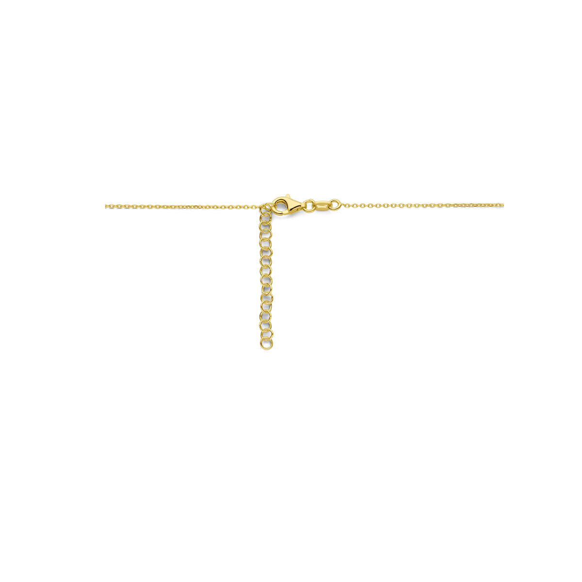collana cuoricini 41 + 4 cm 3 micron argento placcato oro (giallo)