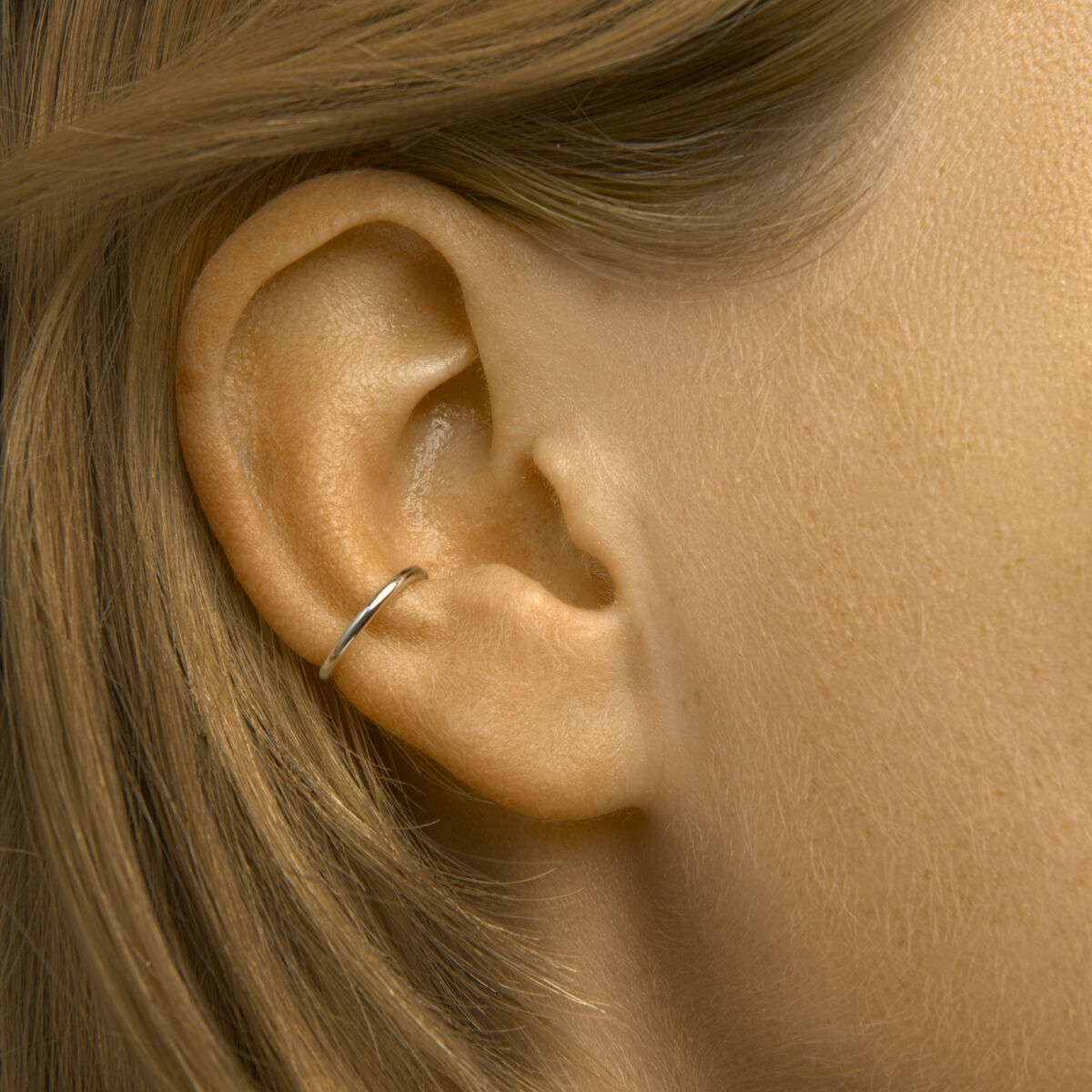 earcuff argento rodiato