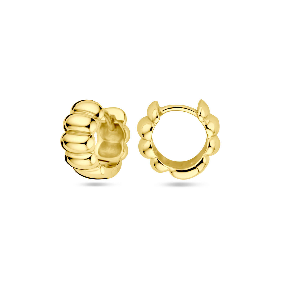 orecchini a cerchio 1 micron argento placcato (giallo)
