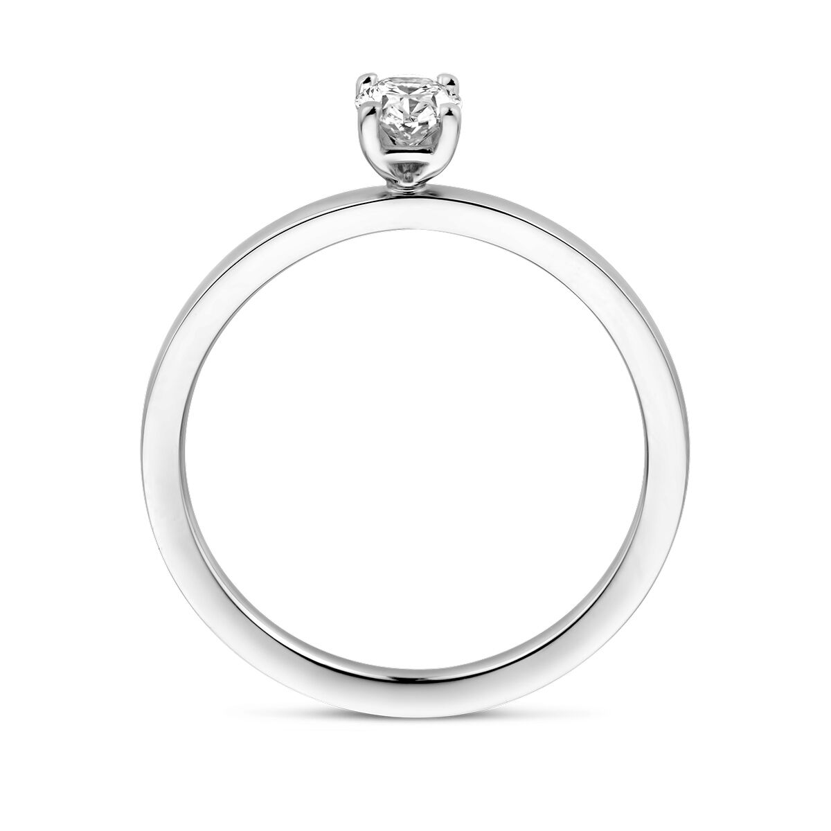 anello di platino diamante 0.30ct g vsi platino