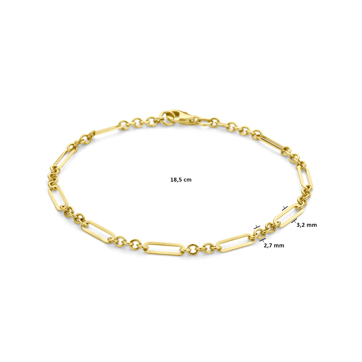 Bracciale da donna oro giallo 14K