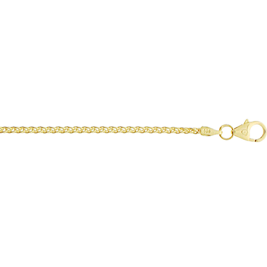 Bracciale in oro giallo con maglia vossestaart di 1,7 mm e chiusura a moschettone.