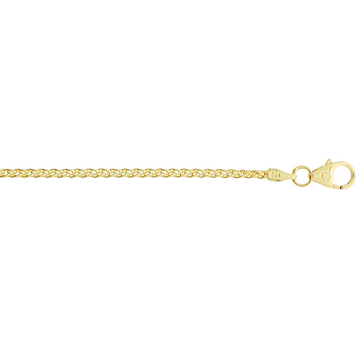 Bracciale in oro giallo con maglia vossestaart di 1,7 mm e chiusura a moschettone.